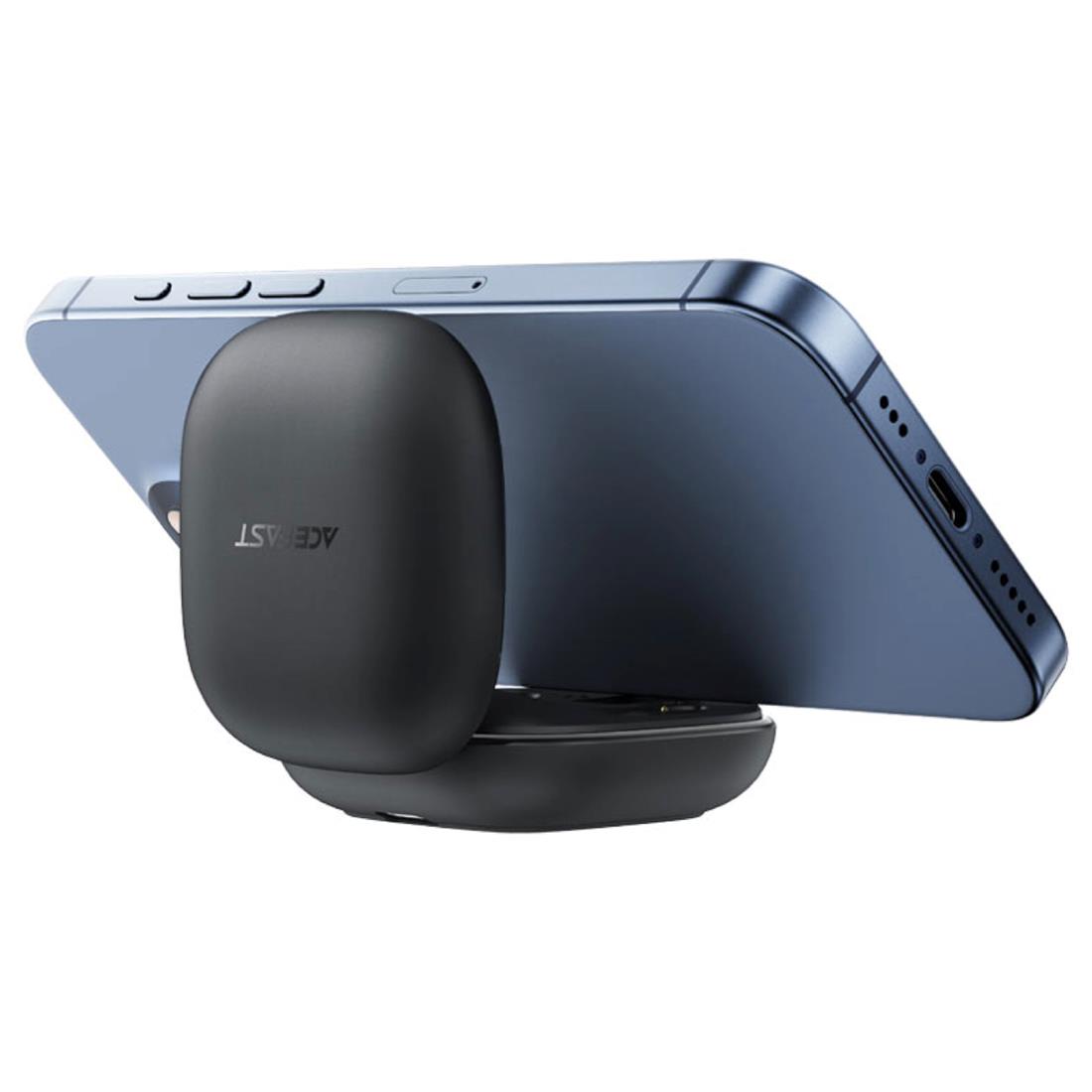 Acefast W4 Auricular Bluetooth con Noise Cancel y Estuche Soporte Negro - Imagen 3