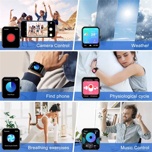 Blackview R50 Smartwatch 1.87" con llamadas Bluetooth Negro - Imagen 6