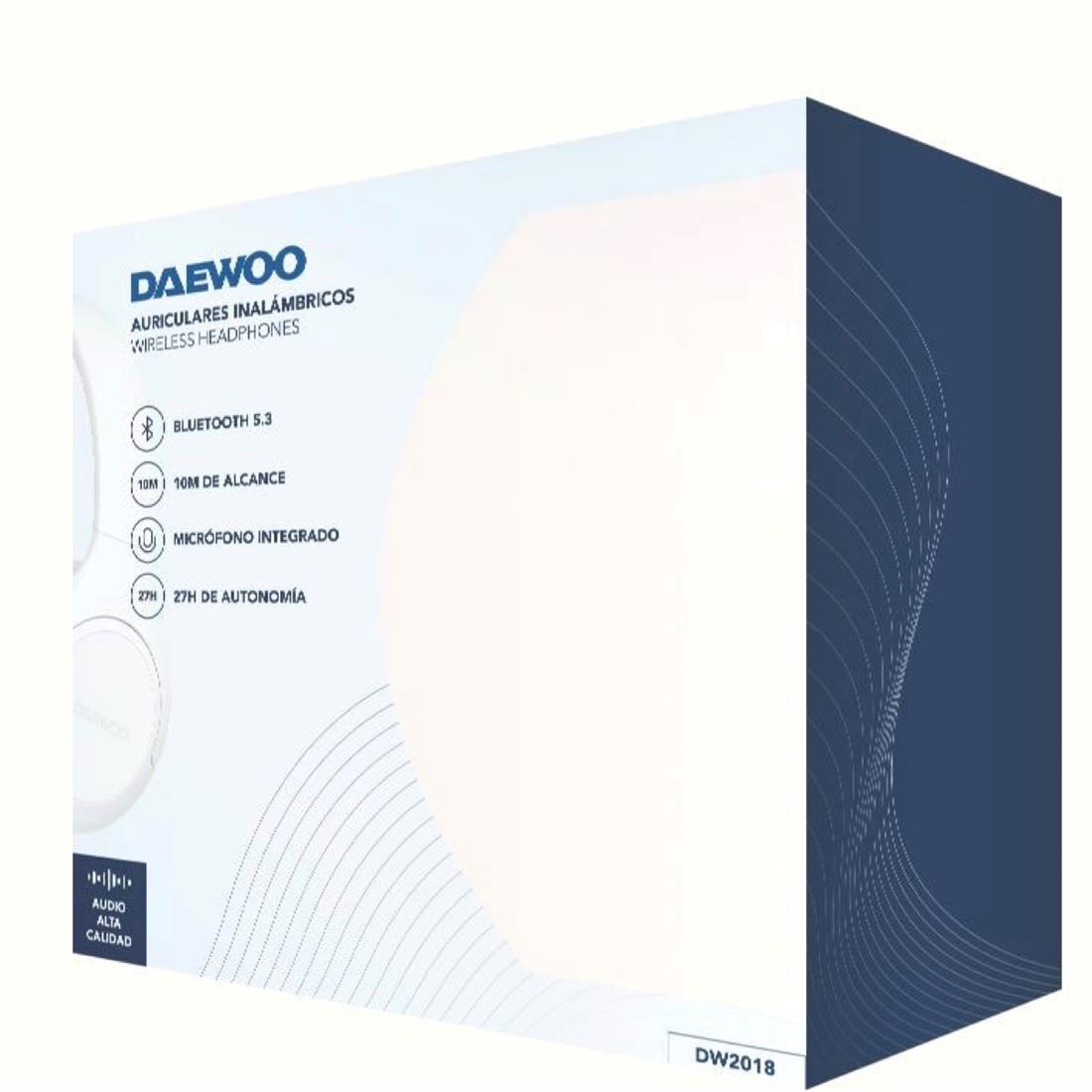 Daewoo DW2018 Auricular Bluetooth con MicroSD y Batería 27h Blanco - Imagen 5