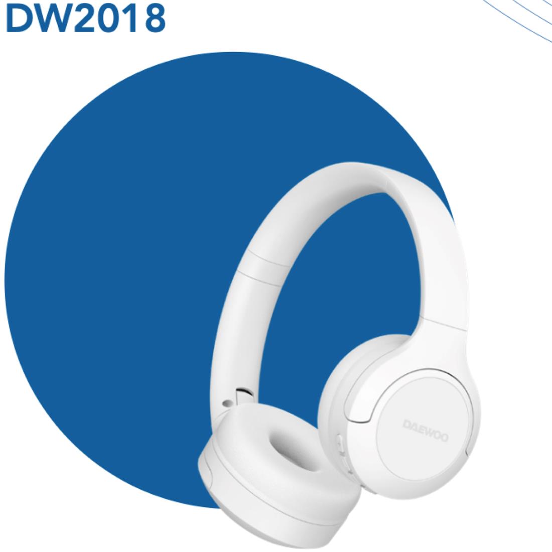 Daewoo DW2018 Auricular Bluetooth con MicroSD y Batería 27h Blanco - Imagen 4