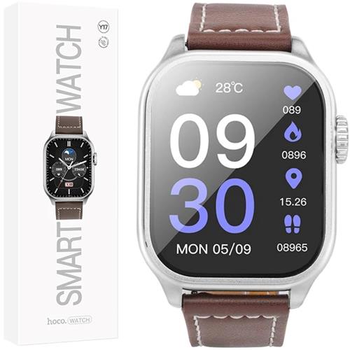 Hoco Y17 SmartWatch con llamadas Bluetooth Plateado - Imagen 3