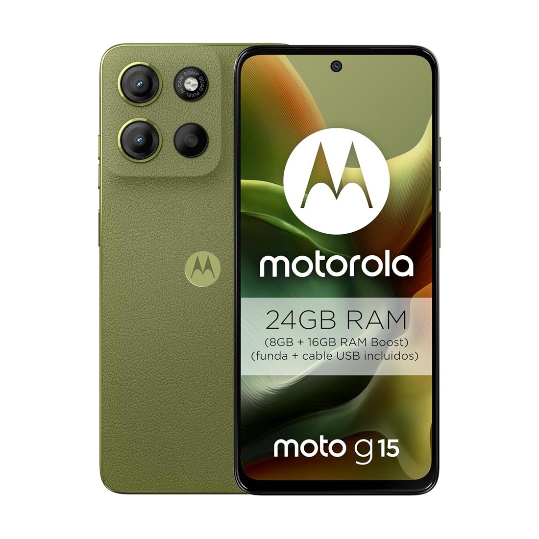 Motorola Moto G15 6.72" 8GB 512GB 50Mpx Iguana Green